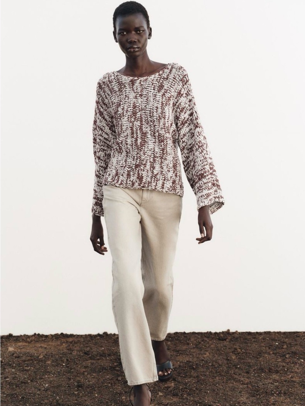 Zara Oversized Combination knit sweater